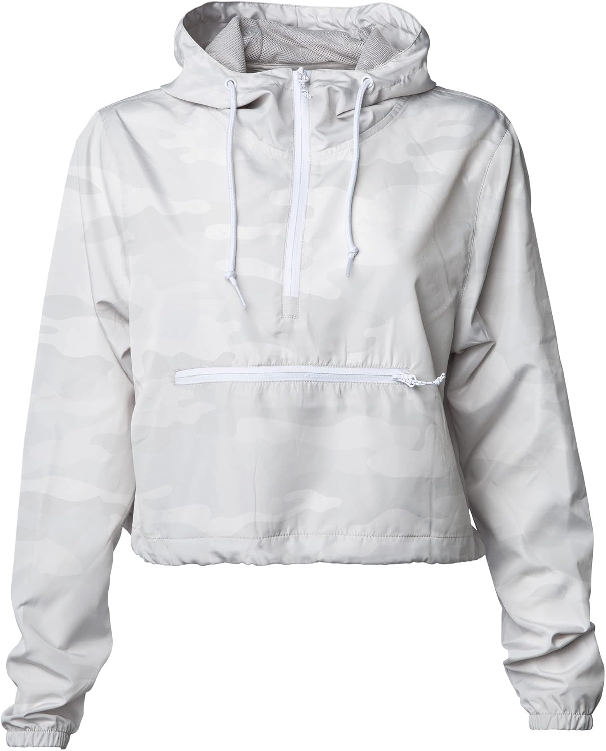 Women'S Long Sleeve Crop Top Half Zip up Cropped Jacket with Hood for Women